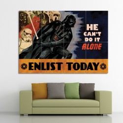 Darth Vader Star Wars Recruitment Block Giant Wall Art Poster (P-0464)