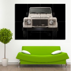 Land Rover Defender Block Giant Wall Art Poster (P-0465)