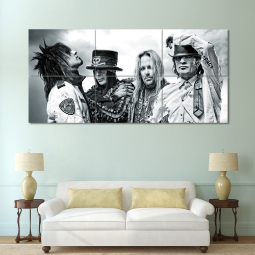 Motley Crue Hard Rock  Block Giant Wall Art Poster