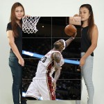 Lebron James Block Giant Wall Art Poster 