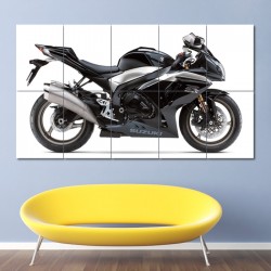 SUZUKI GSX R1000 Motorcycle Block Giant Wall Art Poster (P-0484)