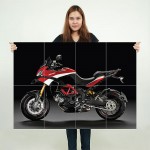 Ducati Multistrada Motorcycle Block Giant Wall Art Poster