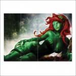 Fractal Light Art Poison Ivy Batman Wand-Kunstdruck Riesenposter 