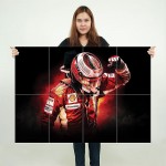 โปสเตอร์ ขนาดใหญ่  ภาพ Kimi Raikkonen F1 Scuderia Ferrari