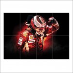 โปสเตอร์ ขนาดใหญ่  ภาพ Kimi Raikkonen F1 Scuderia Ferrari