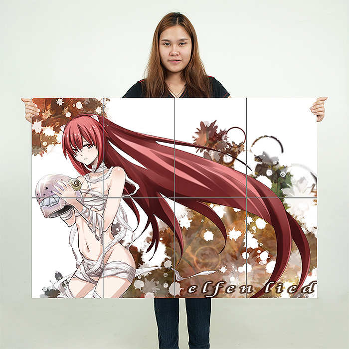 Elfen Lied Poster Anime (5) Art Poster Canvas Painting Decor Wall Print  Photo Gifts Home Modern Decorative Posters Framed/Unframed  16x24inch(40x60cm)