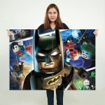 LEGO Batman Super Heroes Wand-Kunstdruck Riesenposter