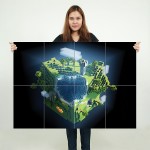 Minecraft Wand-Kunstdruck Riesenposter 