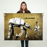 Banksy Star Wars Block Giant Wall Art Poster