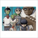 โปสเตอร์ ขนาดใหญ่  ภาพ Gorillaz กอริลลาซ 