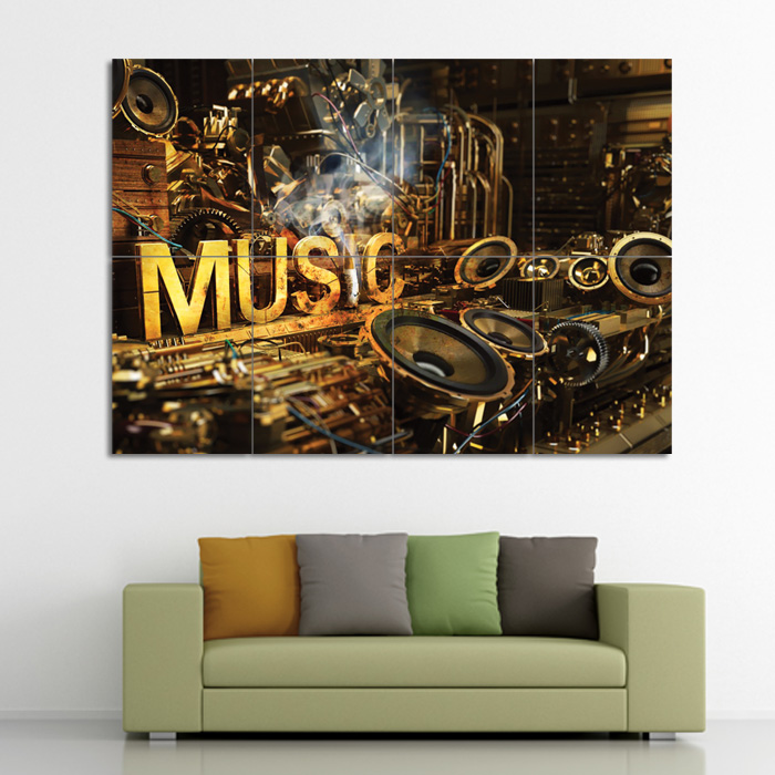 Music Block Giant Wall Art Poster