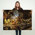 Music Wand-Kunstdruck Riesenposter 