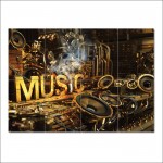 Music Wand-Kunstdruck Riesenposter 