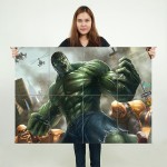 The Incredible Hulk Wand-Kunstdruck Riesenposter 