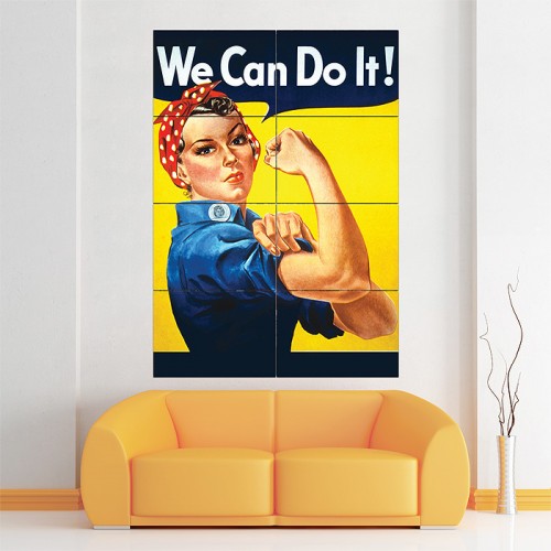 Rosie the Riveter Wand-Kunstdruck Riesenposter 