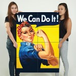 Rosie the Riveter Wand-Kunstdruck Riesenposter 