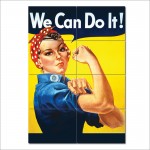 Rosie the Riveter Wand-Kunstdruck Riesenposter 