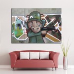 LA Street Graffiti Wand-Kunstdruck Riesenposter