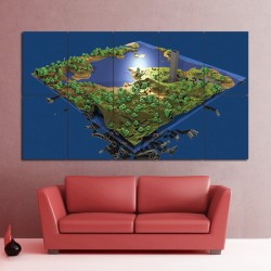 Minecraft PC Game Game Block Giant Wall Art Poster (P-0595)