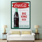 Big King Size Coca Cola Block Giant Wall Art Poster