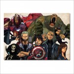 One Piece The Avengers Block Giant Wall Art Poster