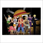 One Piece Manga Anime Version 5 Block Giant Wall Art Poster