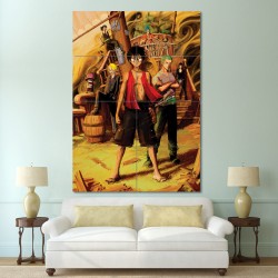 Straw Hat Pirates One Piece  Block Giant Wall Art Poster (P-0662)