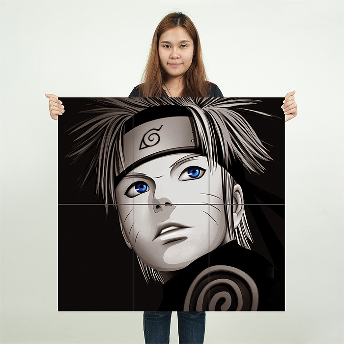 Naruto Uzumaki Block Giant Wall Art Poster