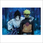 โปสเตอร์ ขนาดใหญ่ ภาพการ์ตูน นินจานารูโตะ Naruto and Sasuke Uchiha