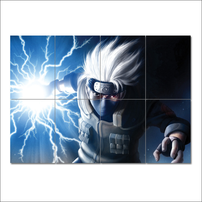 SYLSBAZGYS Wall Art Modular Kakashi Hatake Anime Painting Naruto