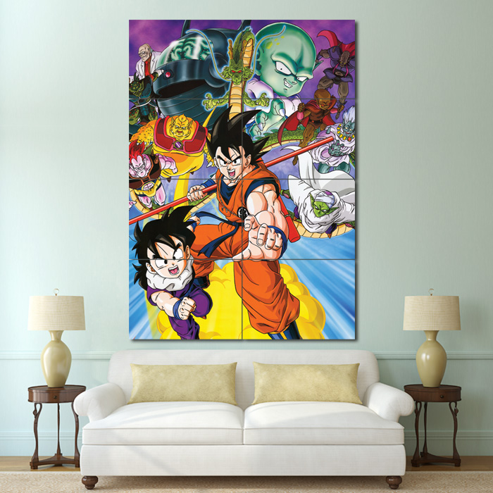 Dragon Ball Z Anime Saiyan Wall Décor Manga Panel Paper Print