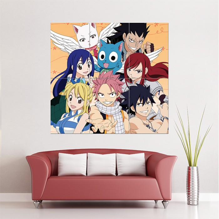 Fairy Tail Guild Anime Manga Art Print Poster, Various sizes from