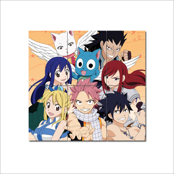  WV2173 Fairy Tail Characters Anime Manga Art 16x12 Print  Poster: Posters & Prints