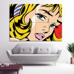 Roy Lichtenstein Girl Wand-Kunstdruck Riesenposter 