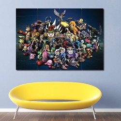 Super Smash Bros Wand-Kunstdruck Riesenposter (P-0780)