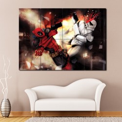 Deadpool vs Star Wars Block Giant Wall Art Poster (P-0792)