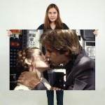 โปสเตอร์ ขนาดใหญ่ Star Wars Han Solo kiss Prince Leia  สตาร์ วอร์ส: อุบัติการณ์แห่งพลัง