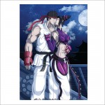 Street Fighter Ryu and Chun Li Kiss  Wand-Kunstdruck Riesenposter 