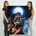 Superman Wonder Woman Moon Kiss Wand Riesenposter