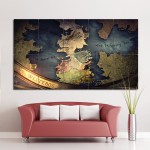 Game Of Thrones Map Block Giant Wall Art Poster 