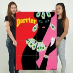 Perrier Advertising Vintage Sign Block Giant Wall Art Poster