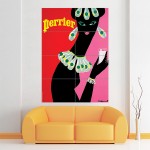 Perrier Advertising Vintage Sign Block Giant Wall Art Poster