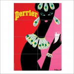 Perrier Advertising Vintage Sign Block Giant Wall Art Poster