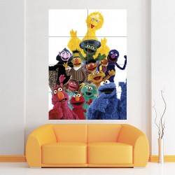 Sesame Street Characters Muppets Wand-Kunstdruck Riesenposter (P-0940)