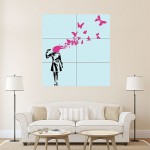 Butterfly Suicide Banksy Block Giant Wall Art Poster