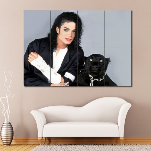 Michael Jackson Block Giant Wall Art Poster 