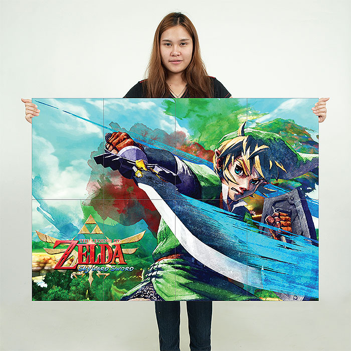 Sword Art Online Game Block Giant Wall Art Poster