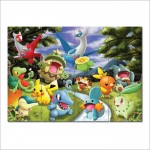 โปสเตอร์ ขนาดใหญ่ ภาพการ์ตูน Pokemon Cartoon โปเกม่อน