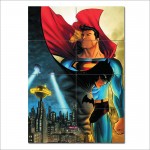 Superman Batman Comic Wand-Kunstdruck Riesenposter