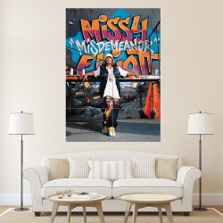 Missy Elliott Graffiti Wand-Kunstdruck Riesenposter (P-1030)